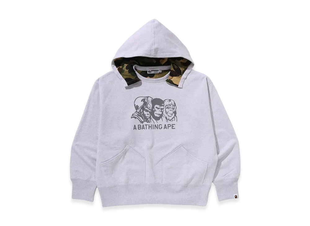 A BATHING APE Double Face Pullover Hoodie M Bape Legacy "Navy"