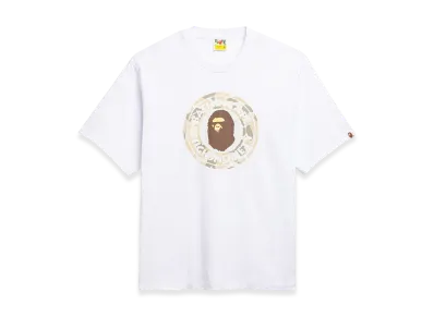 A BATHING APE x Highsnobiety Camo Busy Works Relaxed Fit Tee "White"