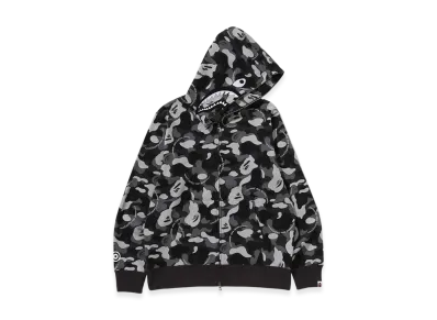 A BATHING APE x COMME des GARCONS OSAKA Shark Full Zip Hoodie "Black"