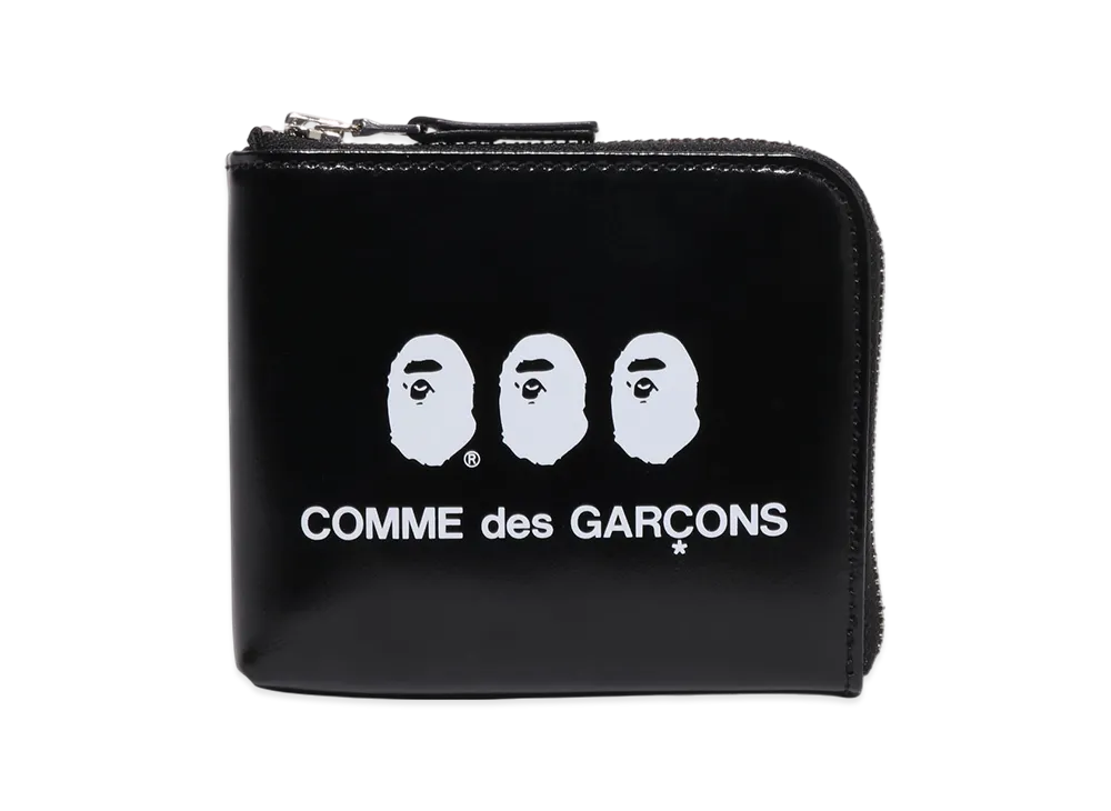 A BATHING APE x COMME des GARCONS OSAKA Wallet "Black"