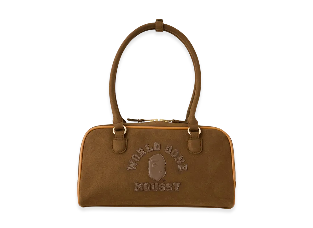 A BATHING APE x MOUSSY Boston Bag "Brown"