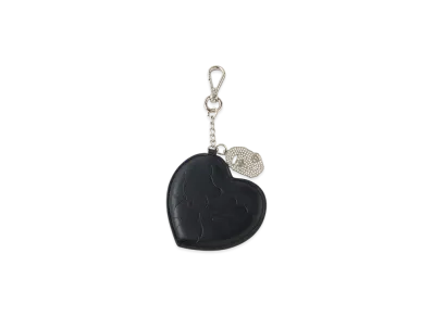 A BATHING APE x MOUSSY Heart Mirror Key Charm "Black"