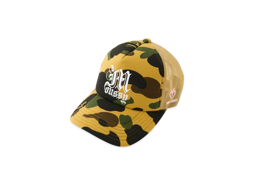 A BATHING APE x MOUSSY Reissue Mesh Cap "Beige"