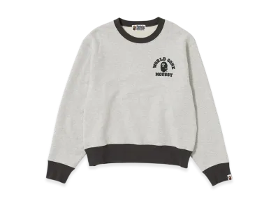 A BATHING APE x MOUSSY Relaxed Fit Crew Neck "Grey"