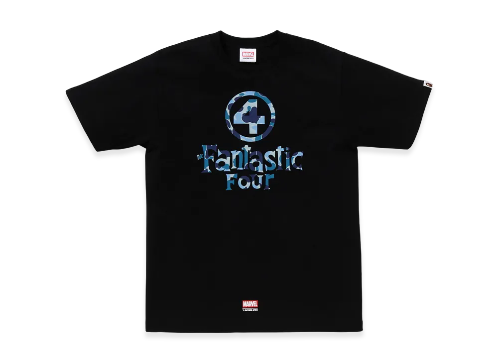 A BATHING APE x MARVEL FANTASTIC FOUR Logo Tee "Black"