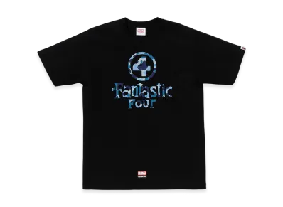 A BATHING APE x MARVEL FANTASTIC FOUR Logo Tee "Black"