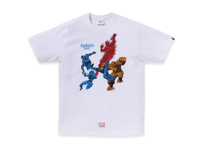 A BATHING APE x MARVEL FANTASTIC FOUR Tee "White"