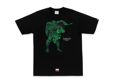 A BATHING APE x MARVEL FANTASTIC FOUR Dr.Doom Tee "Black"