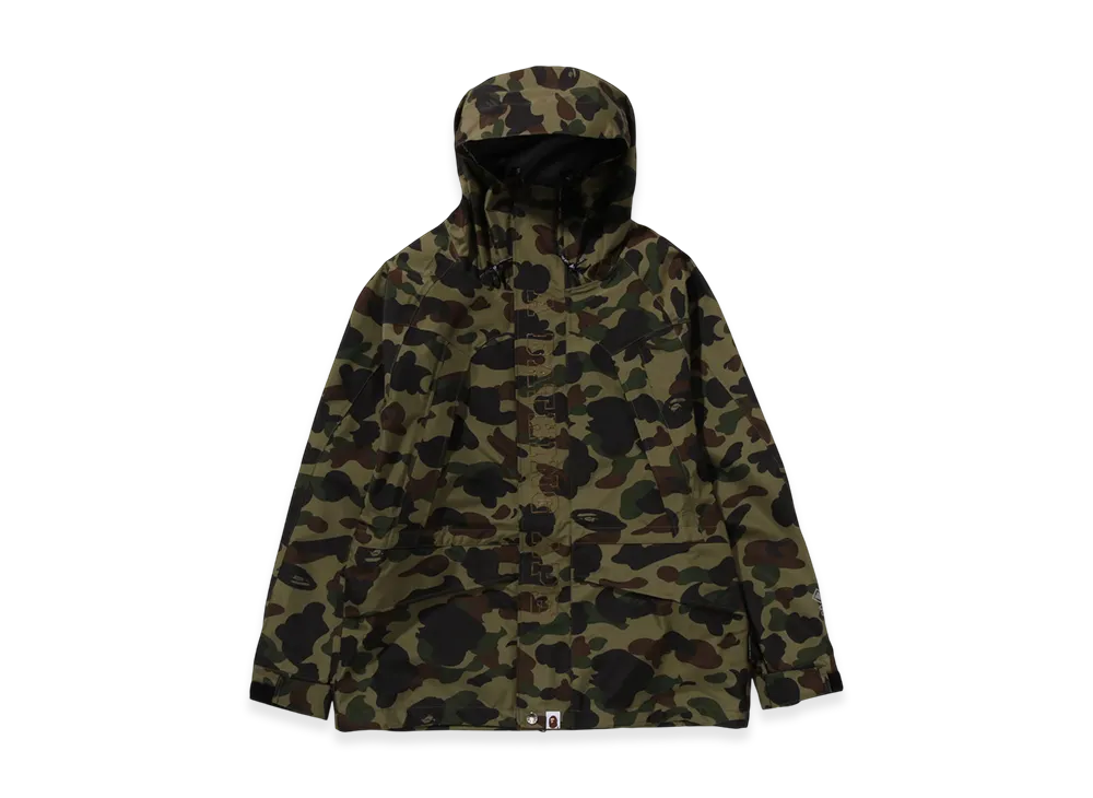 A BATHING APE Gore-Tex 1St Camo Snowboard Jacket "Green"