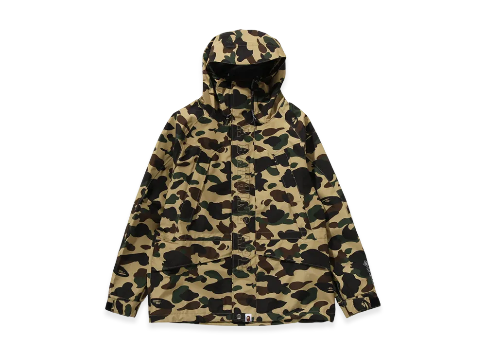 アベイシングエイプ ゴアテックス 1stカモ スノーボード ジャケット "イエロー"