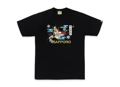 A BATHING APE Sapporo Daimaru Tee "Black"