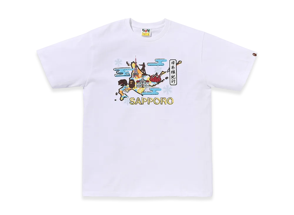 A BATHING APE Sapporo Daimaru Tee "White"