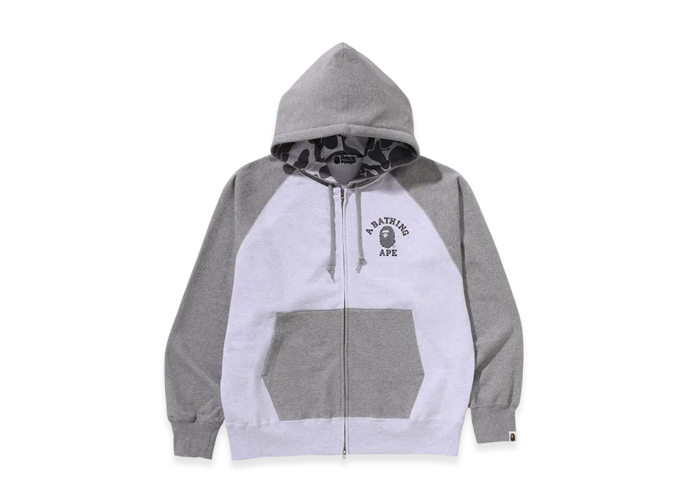 A BATHING APE Bape Relaxed Fit Zip Hoodie "Grey"