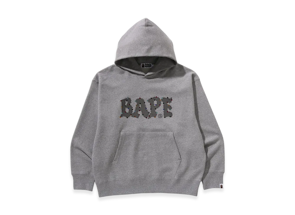 A BATHING APE Bape Relaxed Fit Pullover Hoodie "Grey"