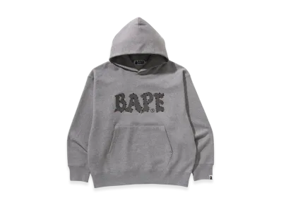A BATHING APE Bape Relaxed Fit Pullover Hoodie "Grey"