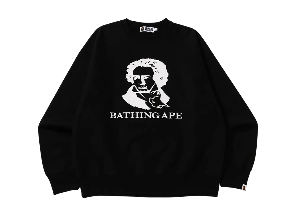 A BATHING APE Classic Bathing Ape Relaxed Fit Crewneck "Black"
