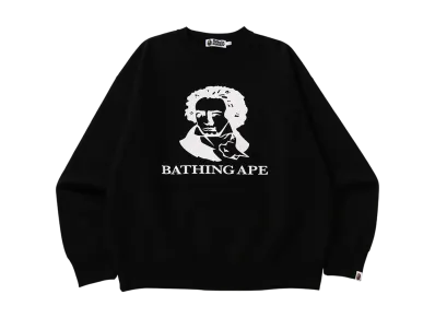 A BATHING APE Classic Bathing Ape Relaxed Fit Crewneck "Black"