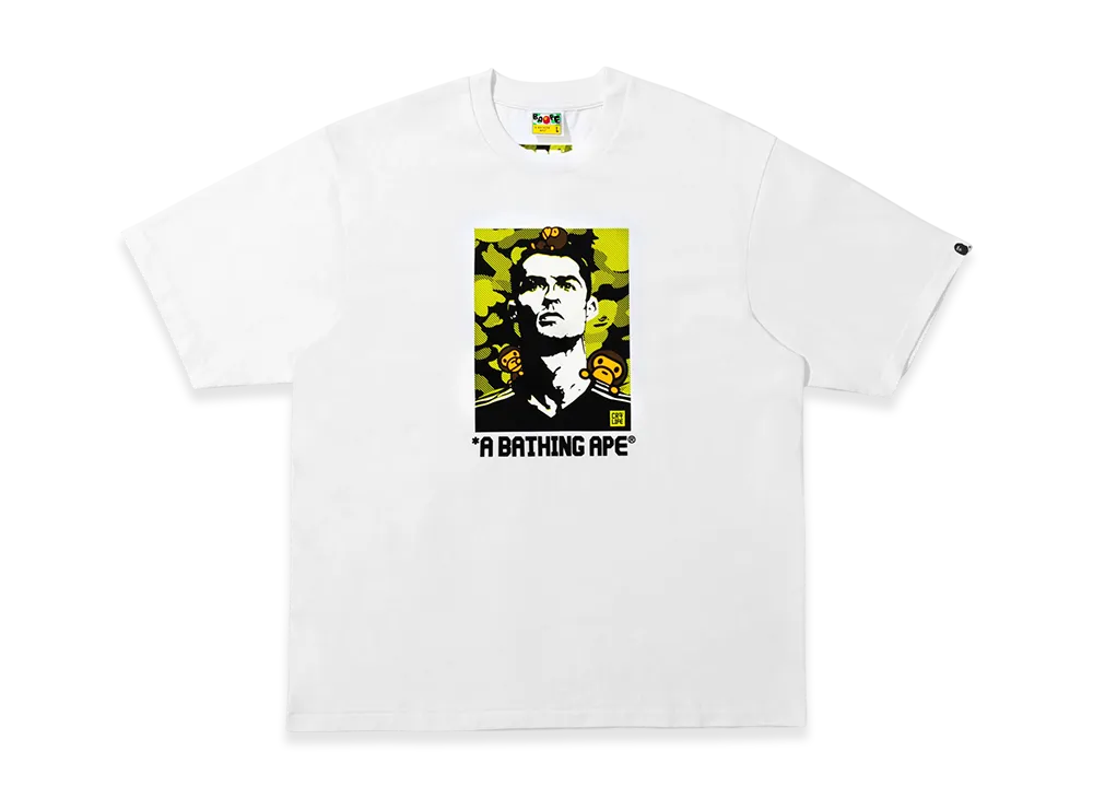A BATHING APE x Cristiano Ronaldo CR7 Life Baby Milo Relaxed Fit Tee "White"