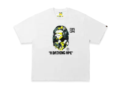 A BATHING APE x Cristiano Ronaldo CR7 Life Glaphic Relaxed Fit Tee "White"