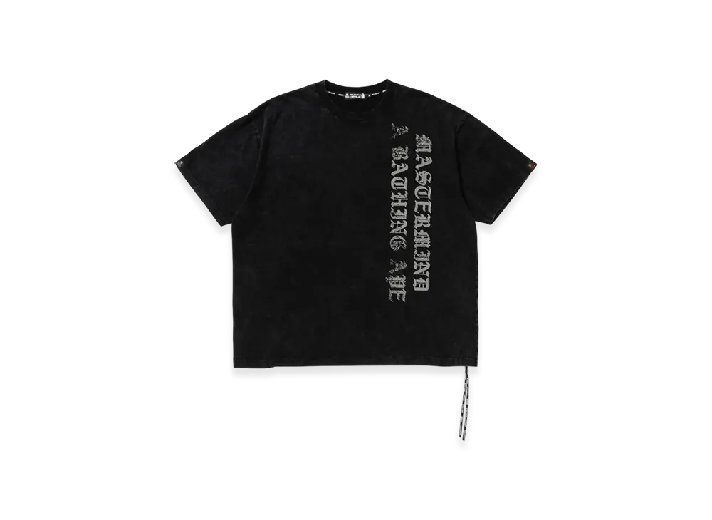 A BATHING APE x mastermind JAPAN Logo Garment Dye Relaxed Fit Tee "Black"