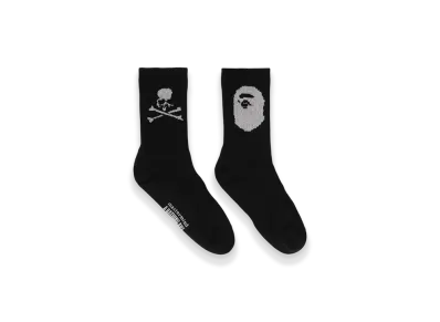 A BATHING APE x mastermind JAPAN Socks "Black"