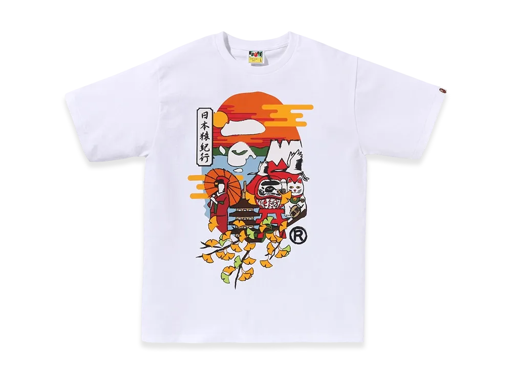 A BATHING APE Culture Autumn APE Head Tee "White"