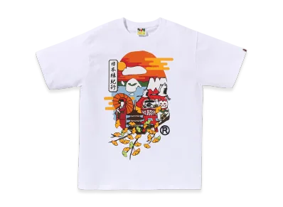 A BATHING APE Culture Autumn APE Head Tee "White"