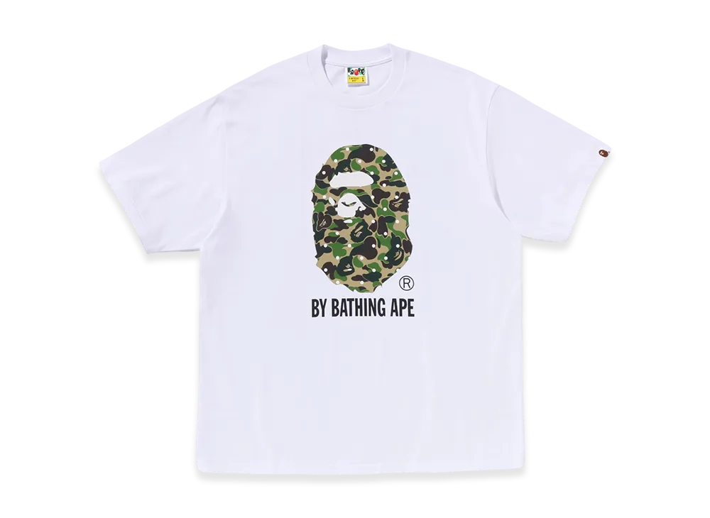 A BATHING APE Abc Dot Camo By Bathing Ape Relaxed Fit Tee "White"