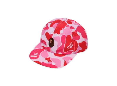 A BATHING APE Abc Dot Camo One Point Panel Cap "Pink"