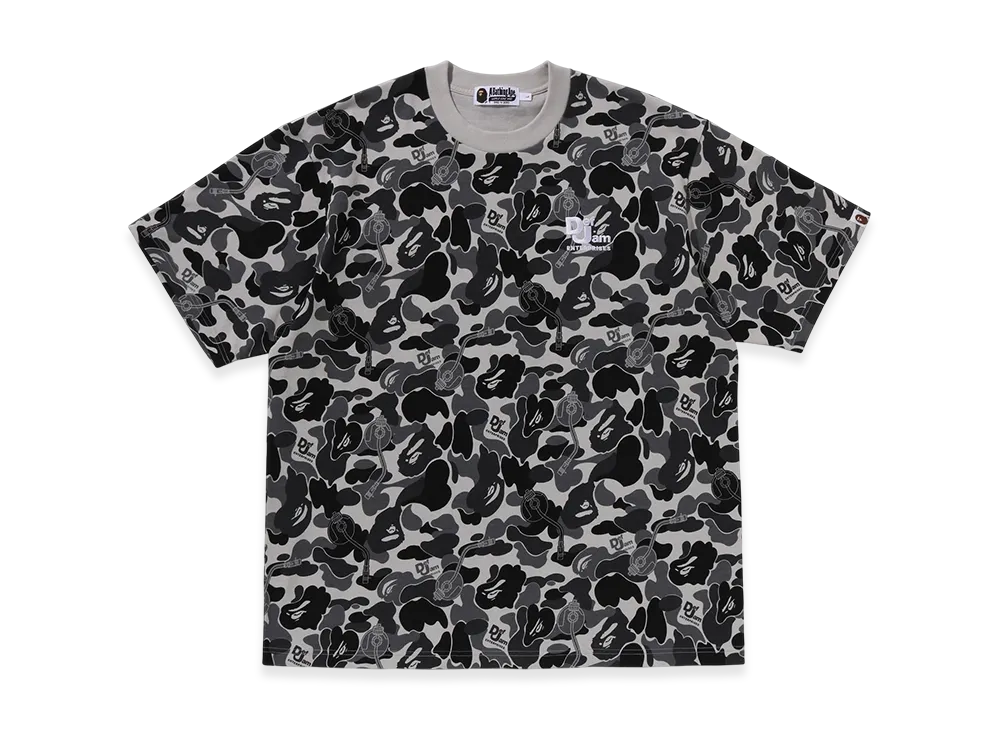 A BATHING APE x Def Jam Camo Relaxed Fit Tee "Black"