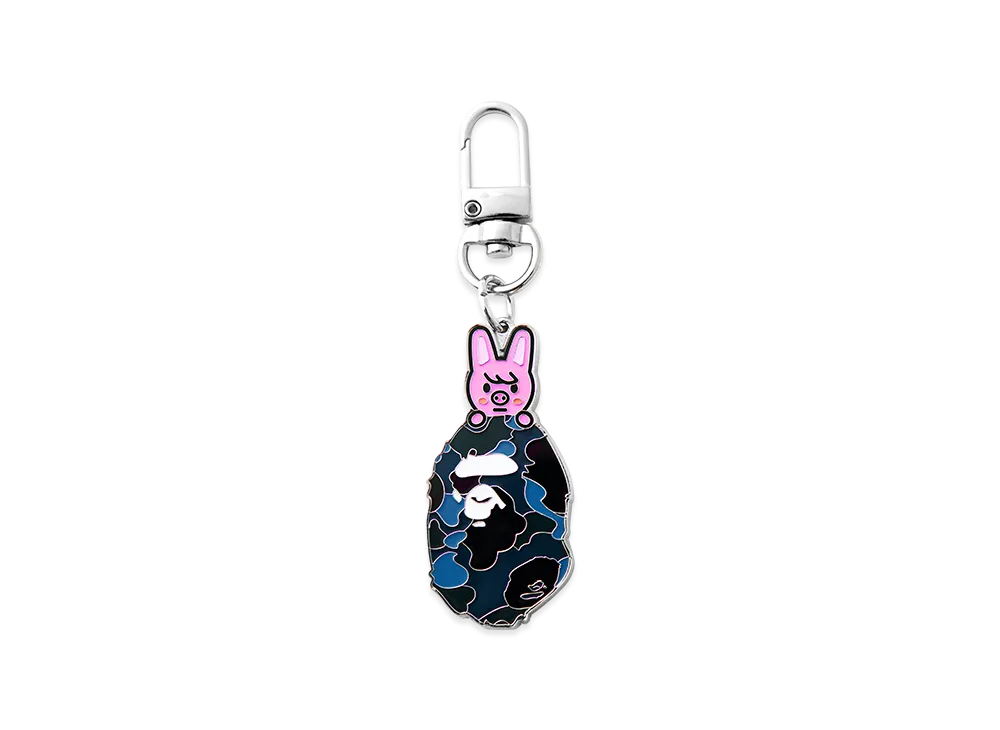 A BATHING APE x Stray Kids Key Ring Changbin "Navy"