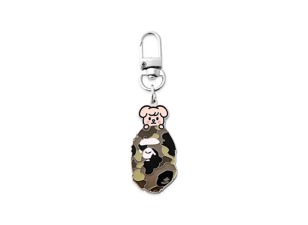 A BATHING APE x Stray Kids Key Ring Seungmin "Brown"