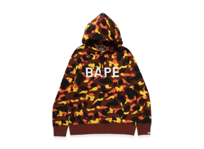 A BATHING APE 1St Camo Bape Pullover Hoodie "Orange"