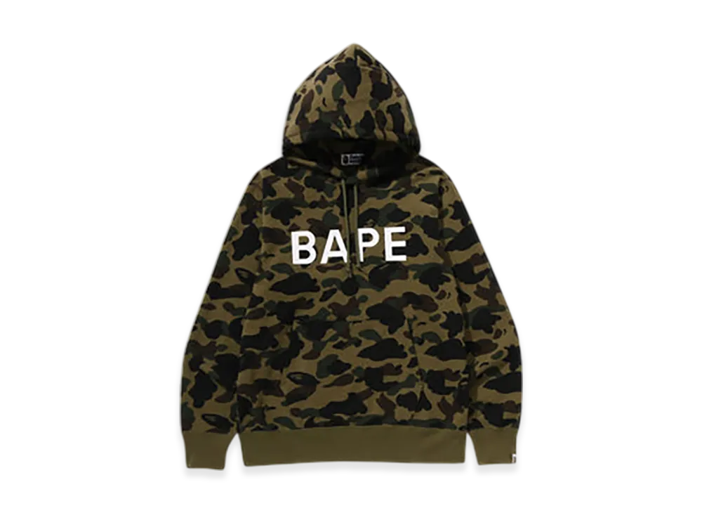 A BATHING APE 1St Camo Bape Pullover Hoodie "Green"