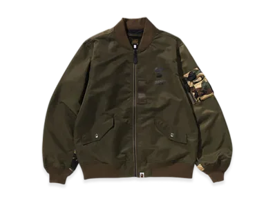 A BATHING APE 1St Camo Bomber Jacket "Olivedrab"