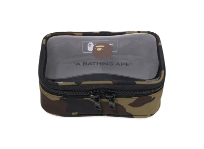 A BATHING APE 1St Camo Clear Pouch "Green"