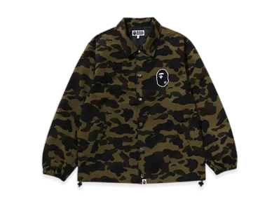 A BATHING APE 1St Camo Coach Jacket "Green"