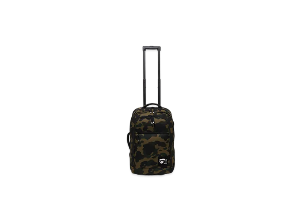 A BATHING APE 1St Camo Cordura Travel Luggage "Green"