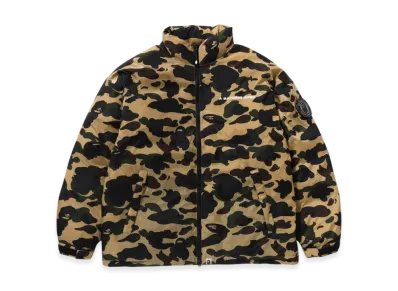 A BATHING APE 1St Camo Down Jacket "Yellow"