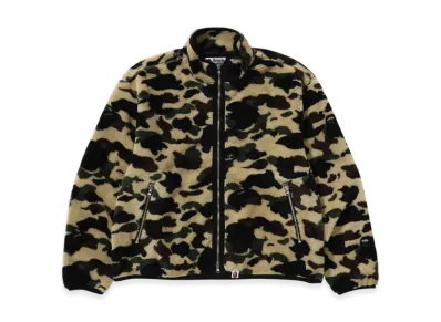 A BATHING APE 1St Camo Fleece Jacket "Yellow"