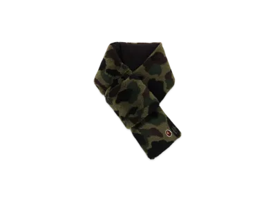 A BATHING APE 1St Camo Fleece Scarf "Green"
