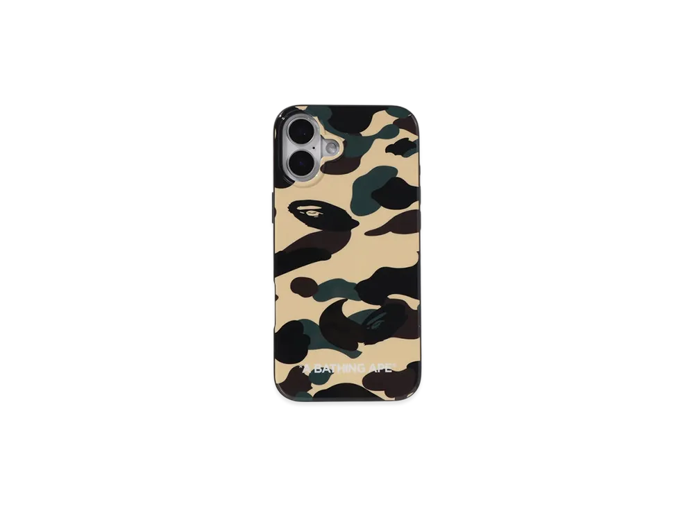 A BATHING APE 1St Camo Iphone 16 Plus Case "Yellow"