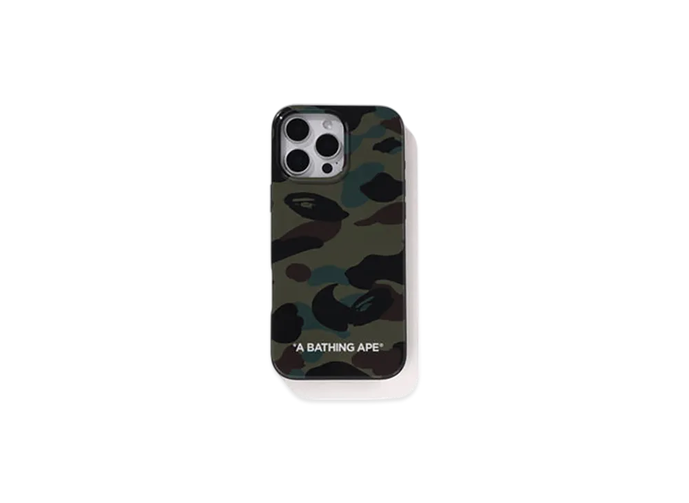A BATHING APE 1St Camo Iphone 16 Pro Max Case "Green"