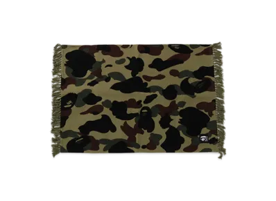 A BATHING APE 1St Camo Jacquard Rug "Green"