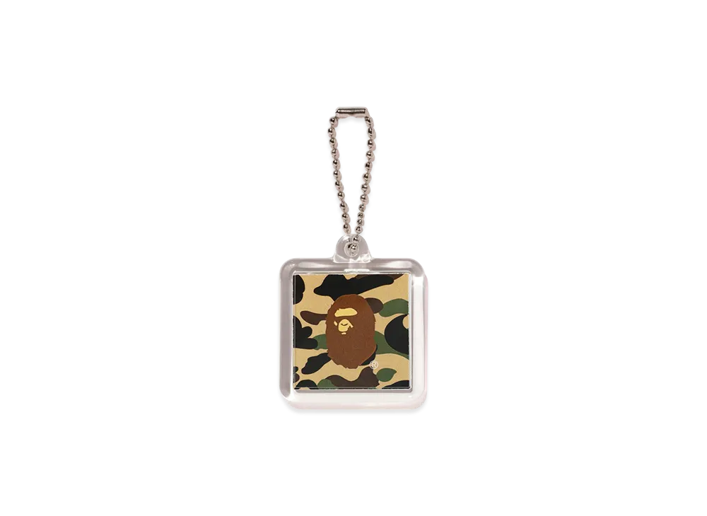 A BATHING APE 1St Camo Keychain "Yellow"