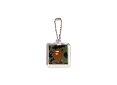 A BATHING APE 1St Camo Keychain "Green"