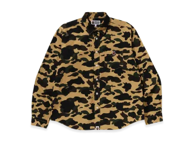 A BATHING APE 1St Camo One Point LS Tee "Yellow"