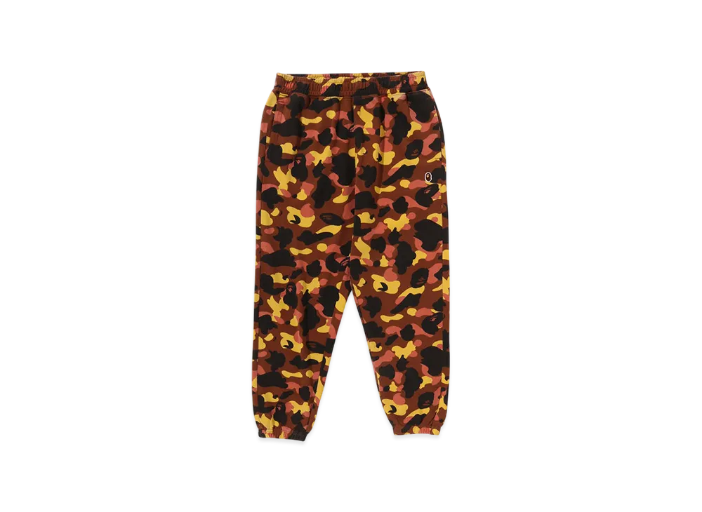 A BATHING APE 1St Camo One Point Relaxed Fit Sweat Pants "Orange"