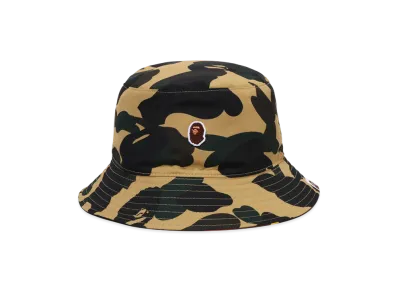 A BATHING APE 1St Camo One Point Reversible Hat "Yellow"