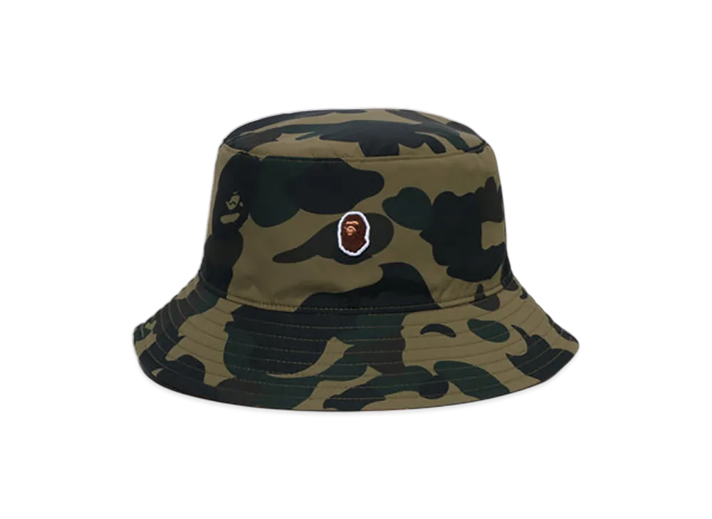A BATHING APE 1St Camo One Point Reversible Hat "Green"